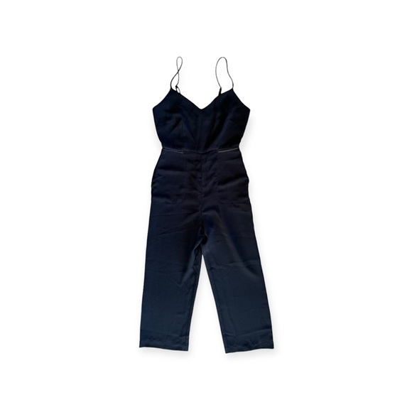 Maeve Pants - Maeve Anthropologie jumper jumpsuit black sleeveless open side cut out 0 Petite